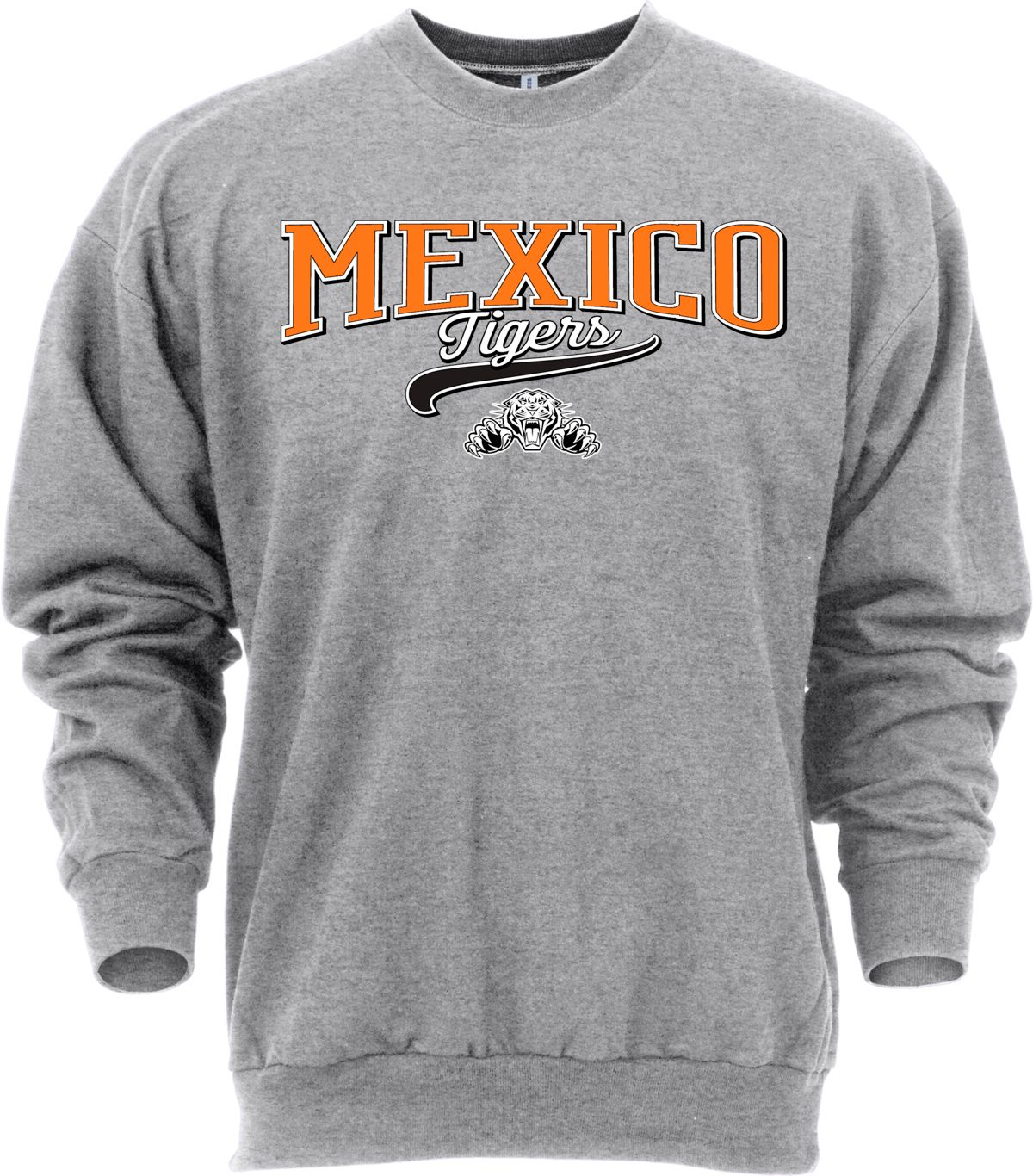 Ohiopyle Prints Adult Mexico High School Grey Catch Crewneck Sweatshirt