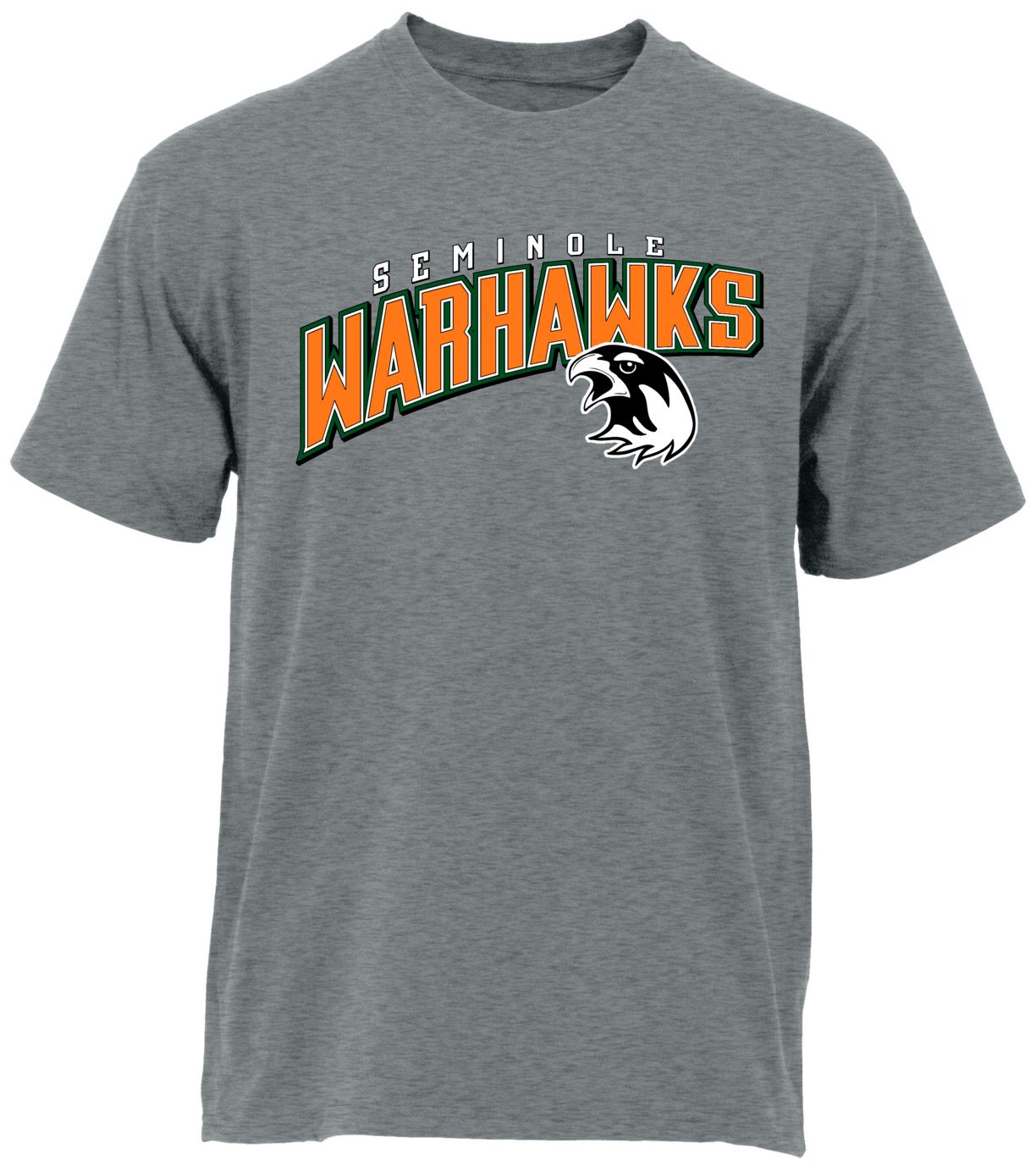 Ohiopyle Prints Adult Seminole High School Grey Flyball Ultimate T-Shirt