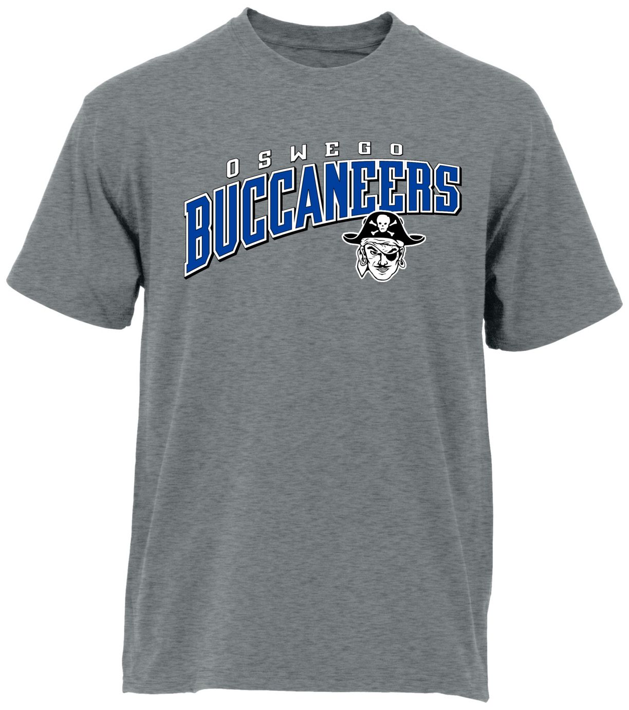 Ohiopyle Prints Adult Oswego High School Grey Flyball Ultimate T-Shirt