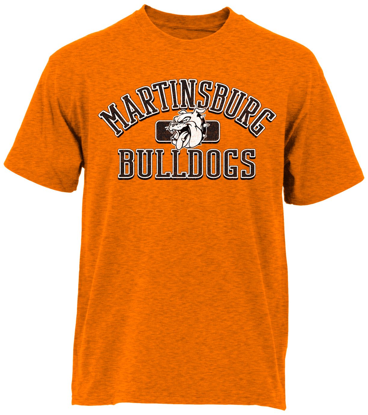 Ohiopyle Prints Adult Martinsburg High School Heather Orange Plate Ultimate T-Shirt