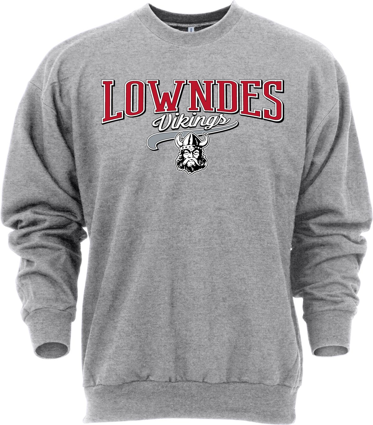 Ohiopyle Prints Adult Lowndes High School Grey Catch Crewneck Sweatshirt