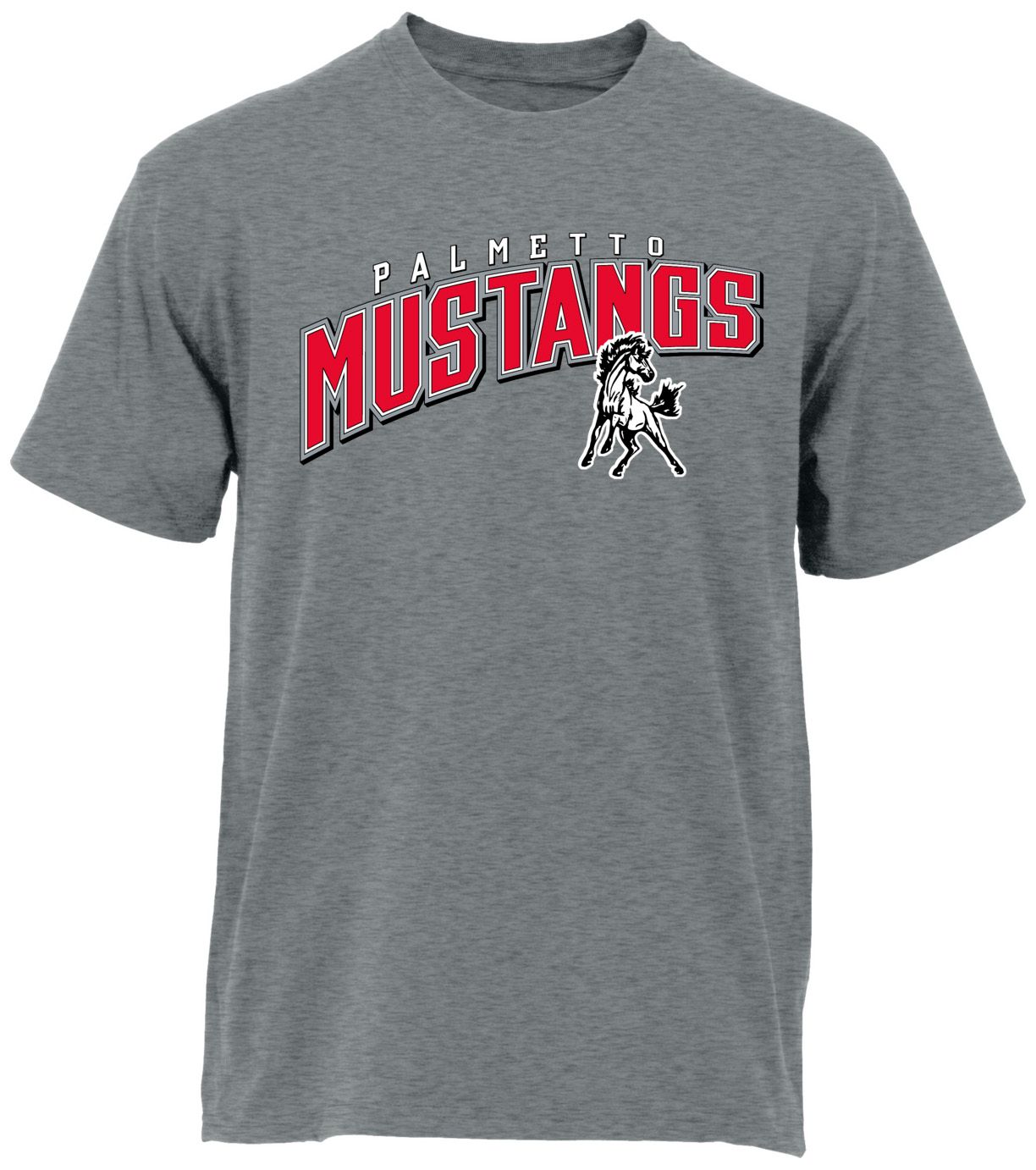 Ohiopyle Prints Adult Palmetto High School Grey Flyball Ultimate T-Shirt