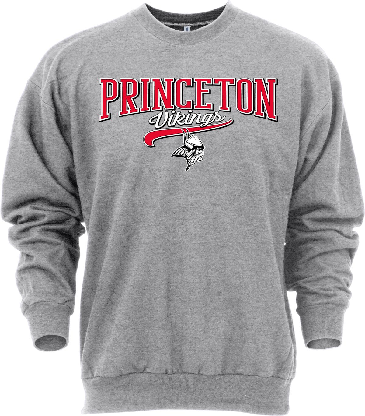 Ohiopyle Prints Adult Princeton High School Grey Catch Crewneck Sweatshirt