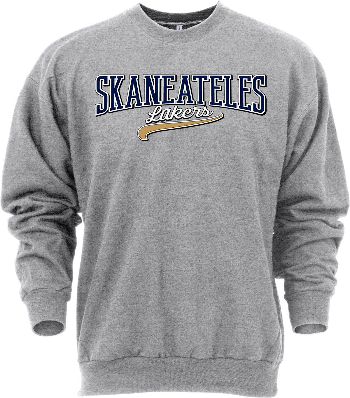 Ohiopyle Prints Adult Skaneateles High School Grey Catch Crewneck Sweatshirt
