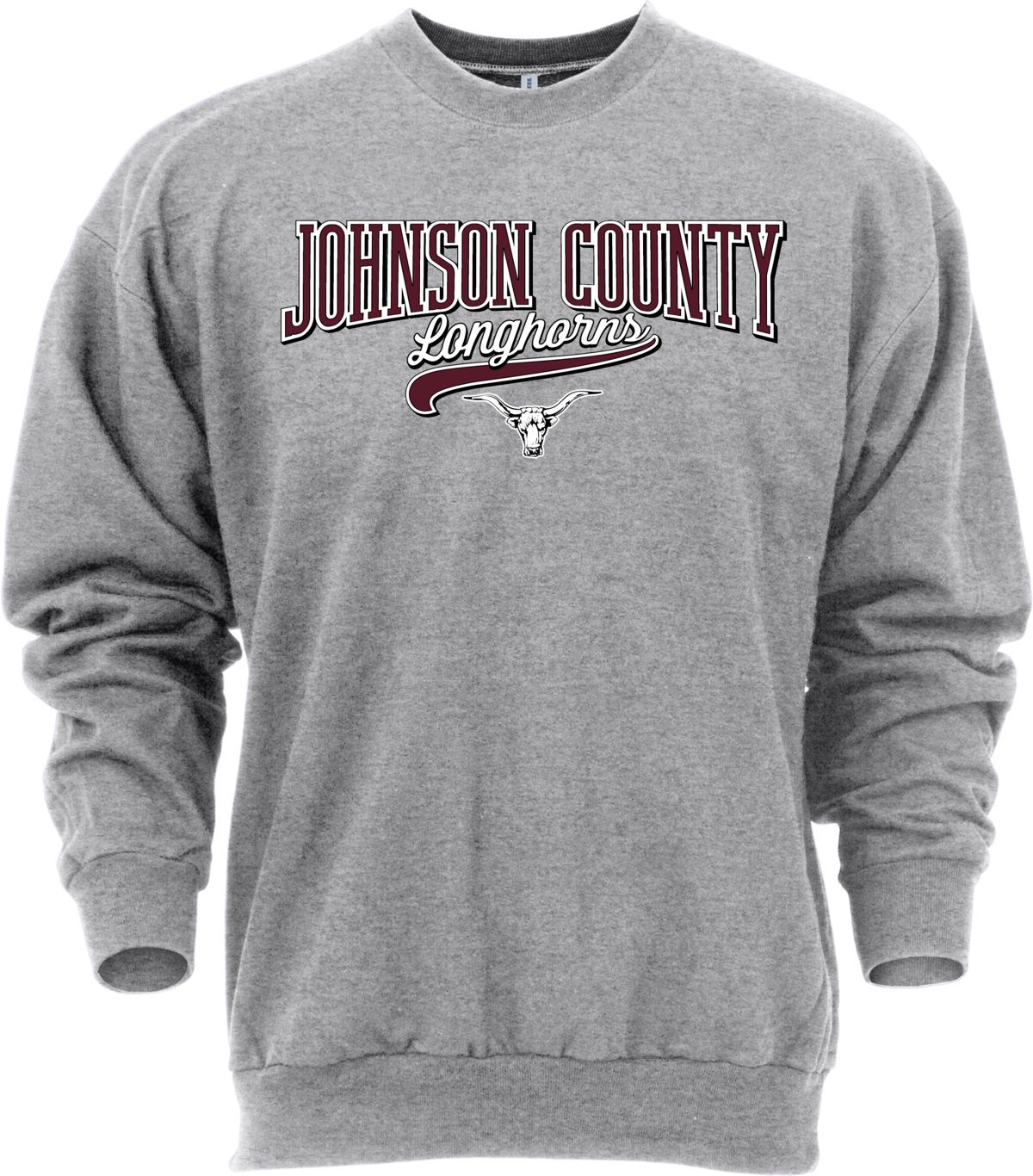 Ohiopyle Prints Adult Johnson County High School Grey Catch Crewneck Sweatshirt