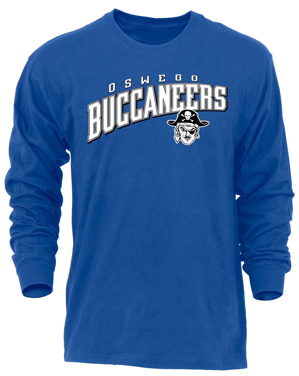 Ohiopyle Prints Adult Oswego High School Royal Flyball Long Sleeve Shirt