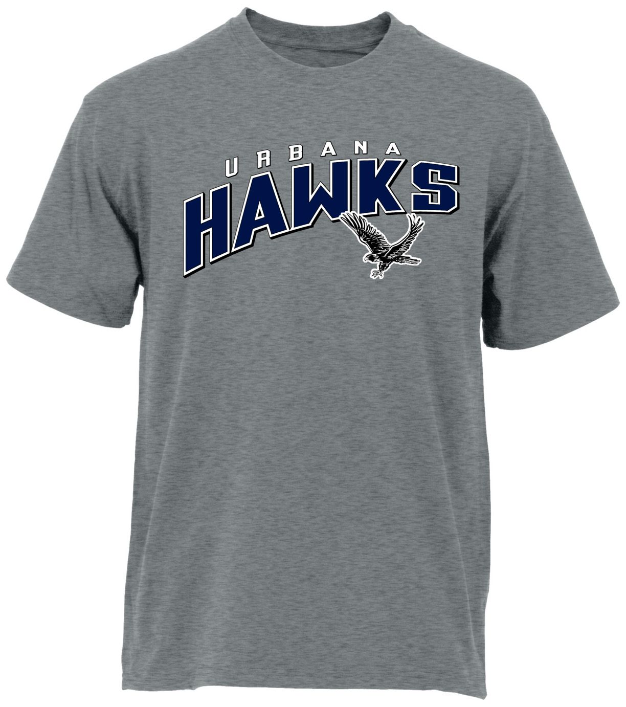 Ohiopyle Prints Adult Urbana High School Grey Flyball Ultimate T-Shirt