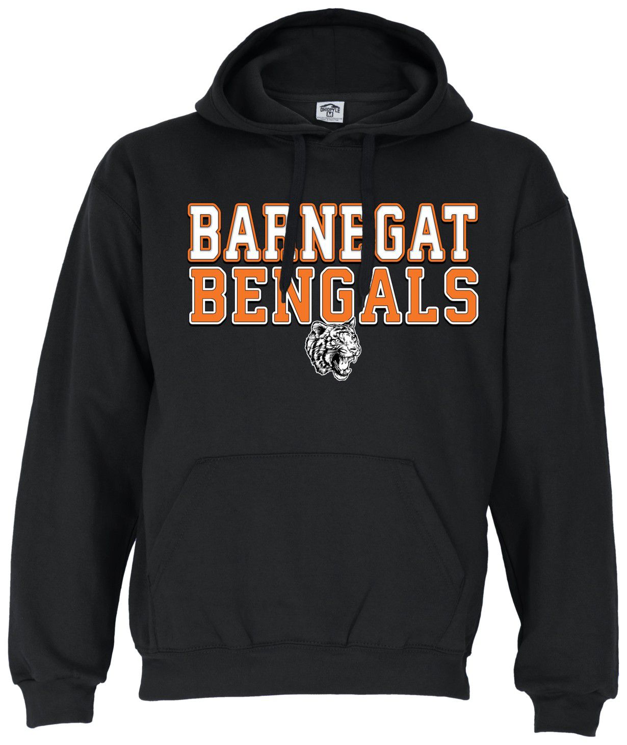 Ohiopyle Prints Adult Barnegat High School Black Field Hooded Sweatshirt