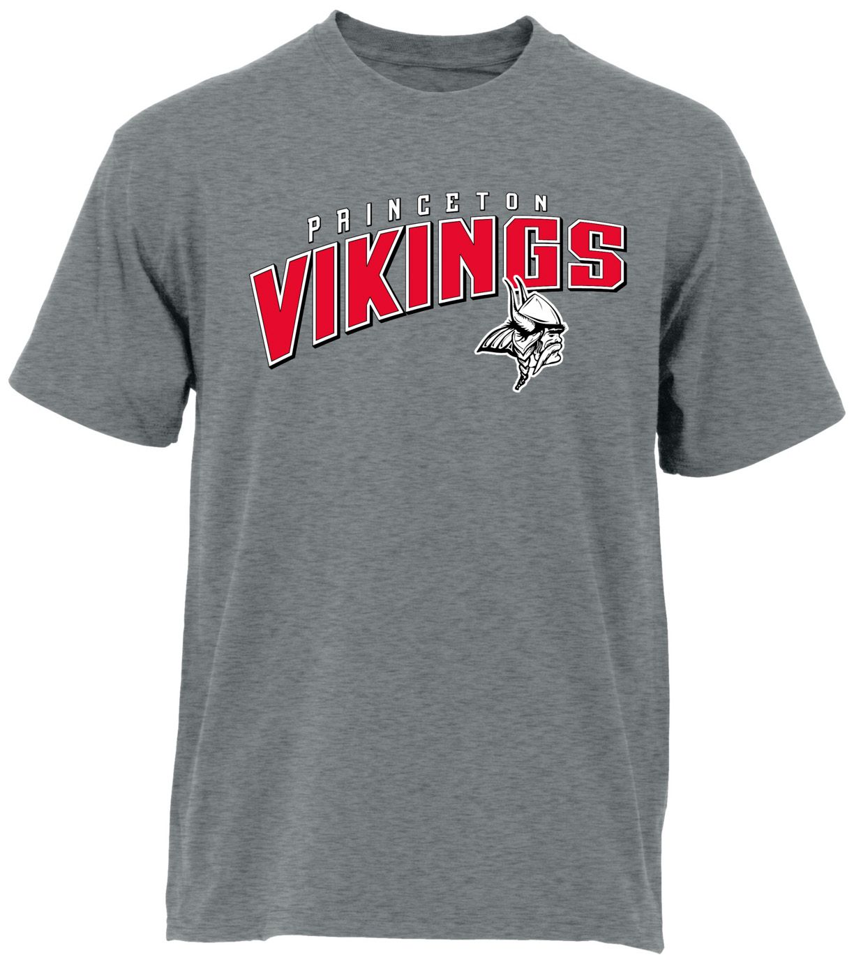 Ohiopyle Prints Adult Princeton High School Grey Flyball Ultimate T-Shirt