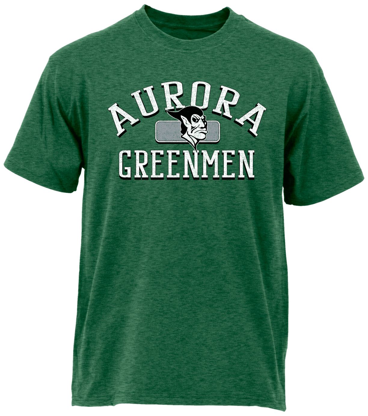 Ohiopyle Prints Adult Aurora High School Heather Forest Green Plate Ultimate T-Shirt