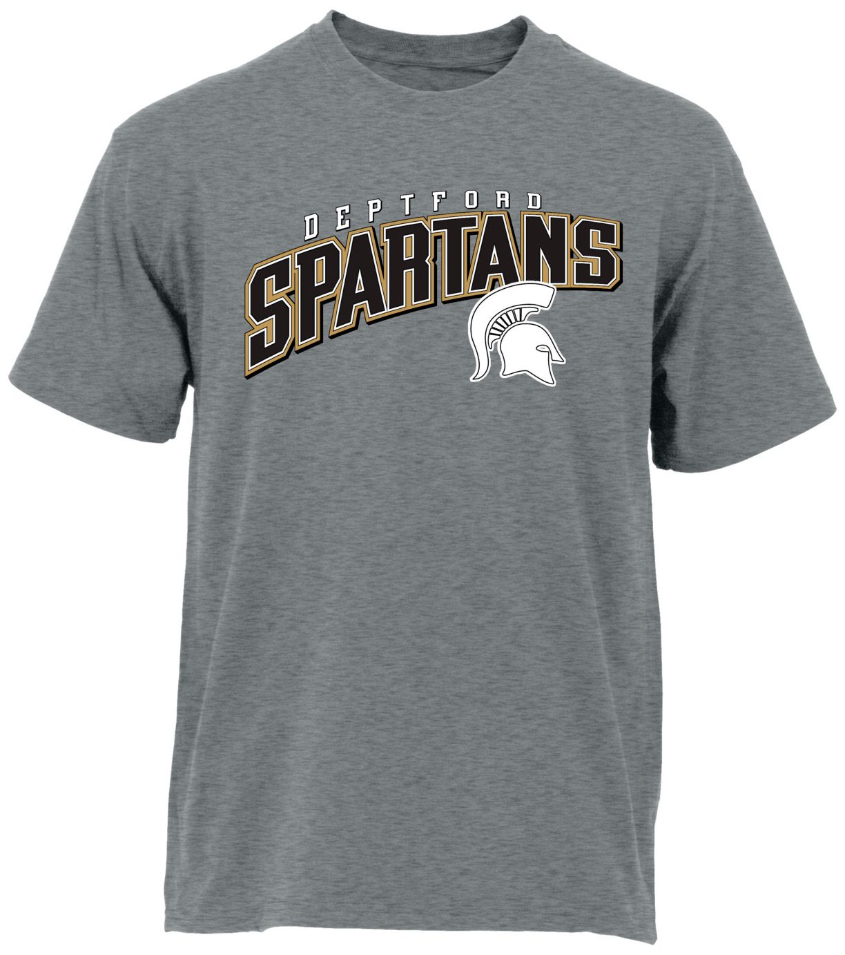 Ohiopyle Prints Adult Deptford High School Grey Flyball Ultimate T-Shirt