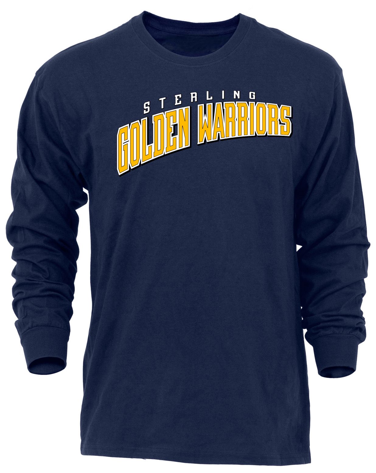 Ohiopyle Prints Adult Sterling High School Navy Flyball Long Sleeve Shirt