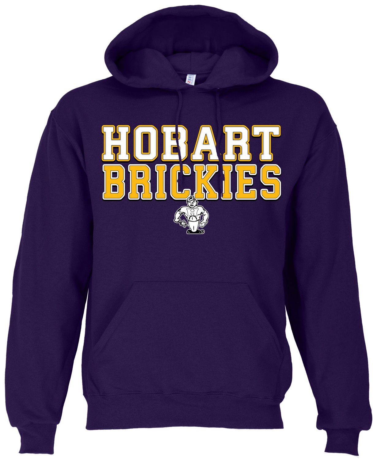 Ohiopyle Prints Adult Hobart High School Purple Field Hooded Sweatshirt