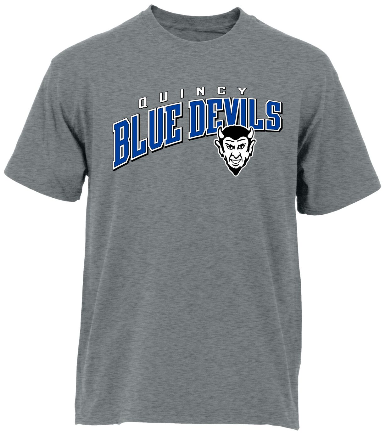 Ohiopyle Prints Adult Quincy High School Grey Flyball Ultimate T-Shirt