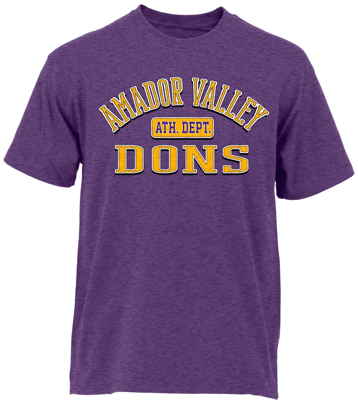 Ohiopyle Prints Adult Amador Valley High School Heather Purple Plate Ultimate T-Shirt