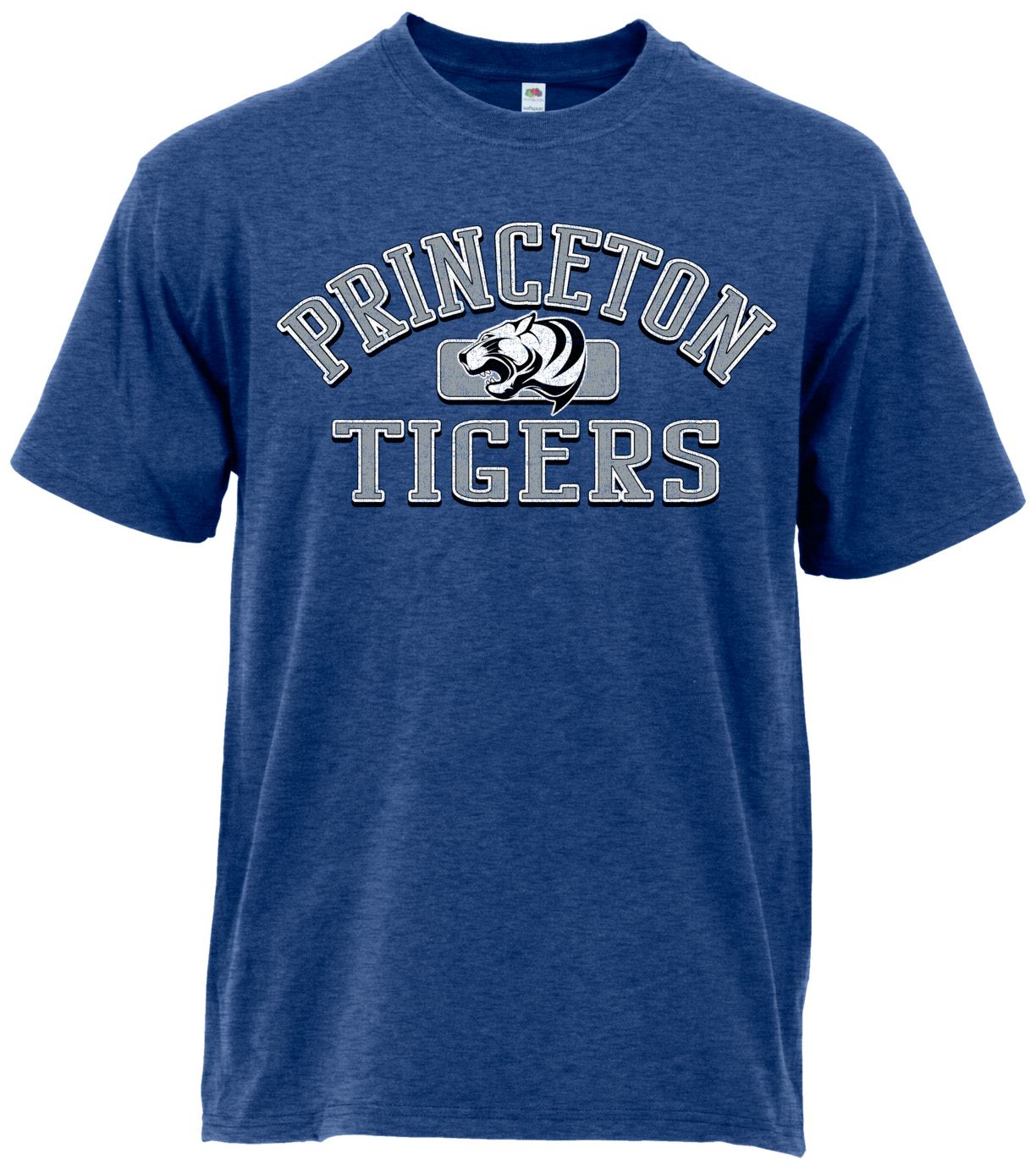 Ohiopyle Prints Adult Princeton High School Heather Royal Blue Plate Ultimate T-Shirt