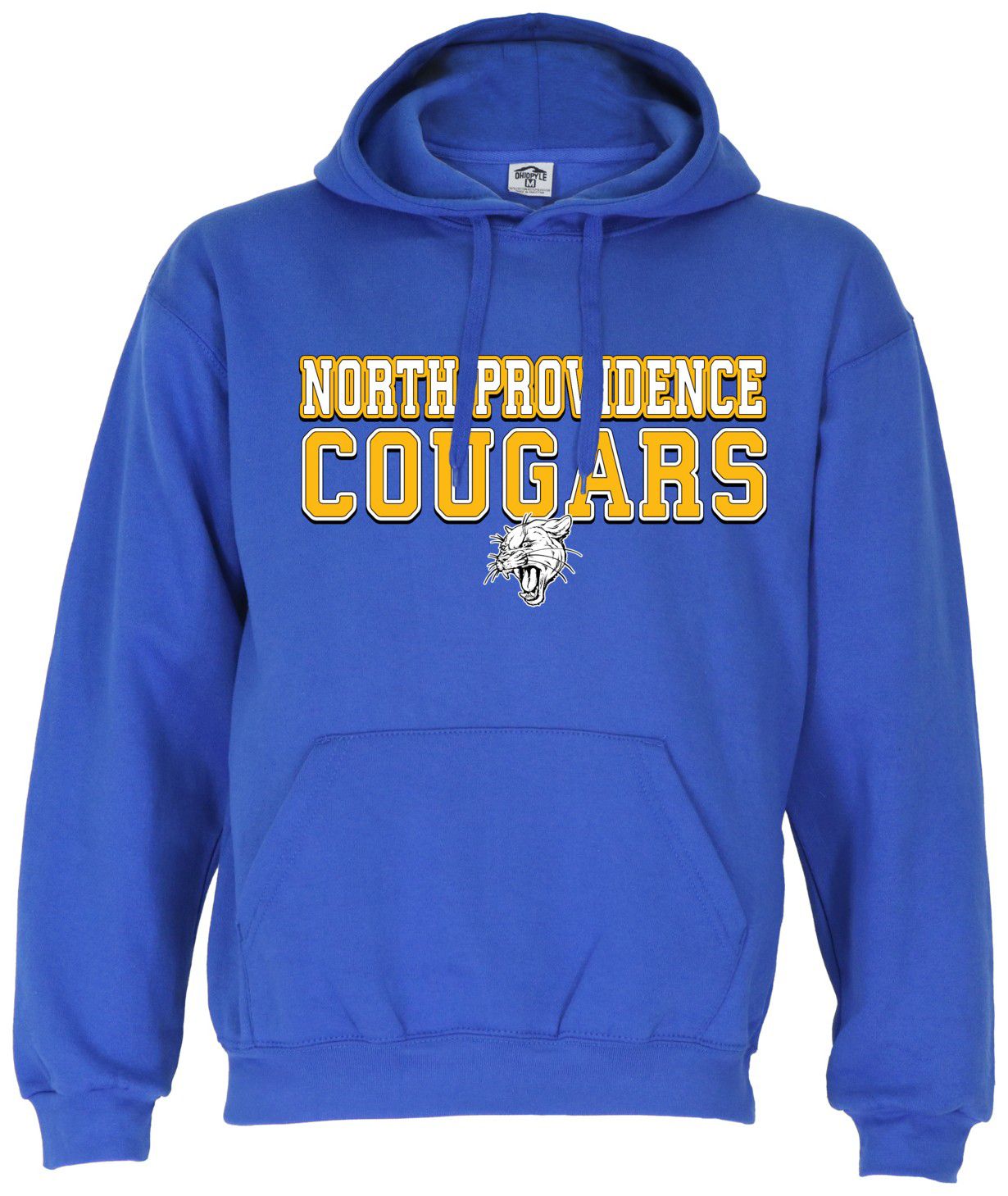Ohiopyle Prints Adult North Providence High School Royal Blue Field Hooded Sweatshirt