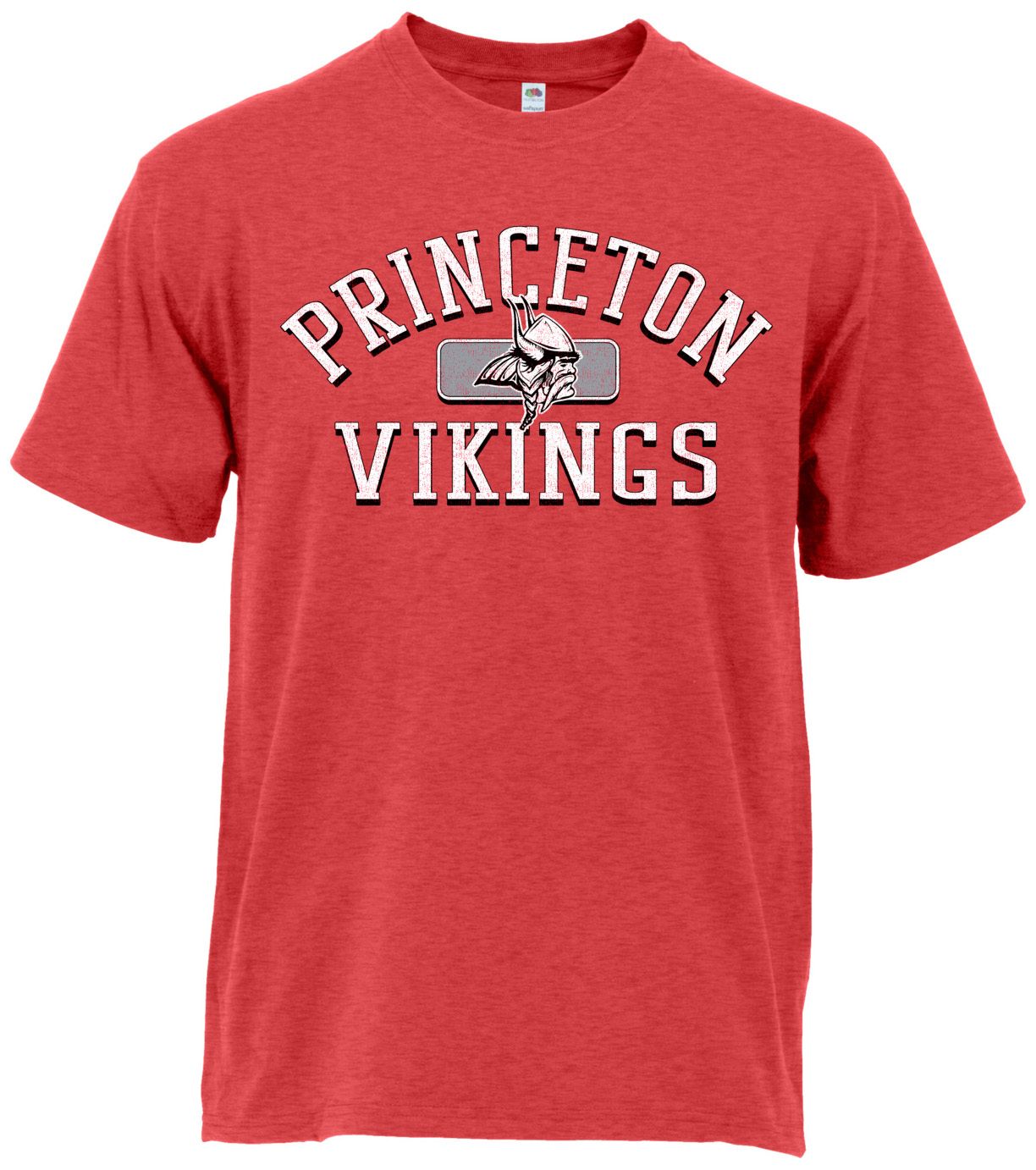 Ohiopyle Prints Adult Princeton High School Heather Red Plate Ultimate T-Shirt