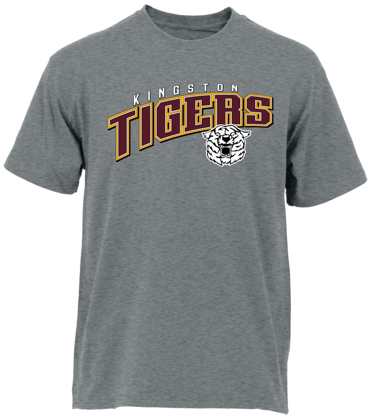 Ohiopyle Prints Adult Kingston High School Grey Flyball Ultimate T-Shirt