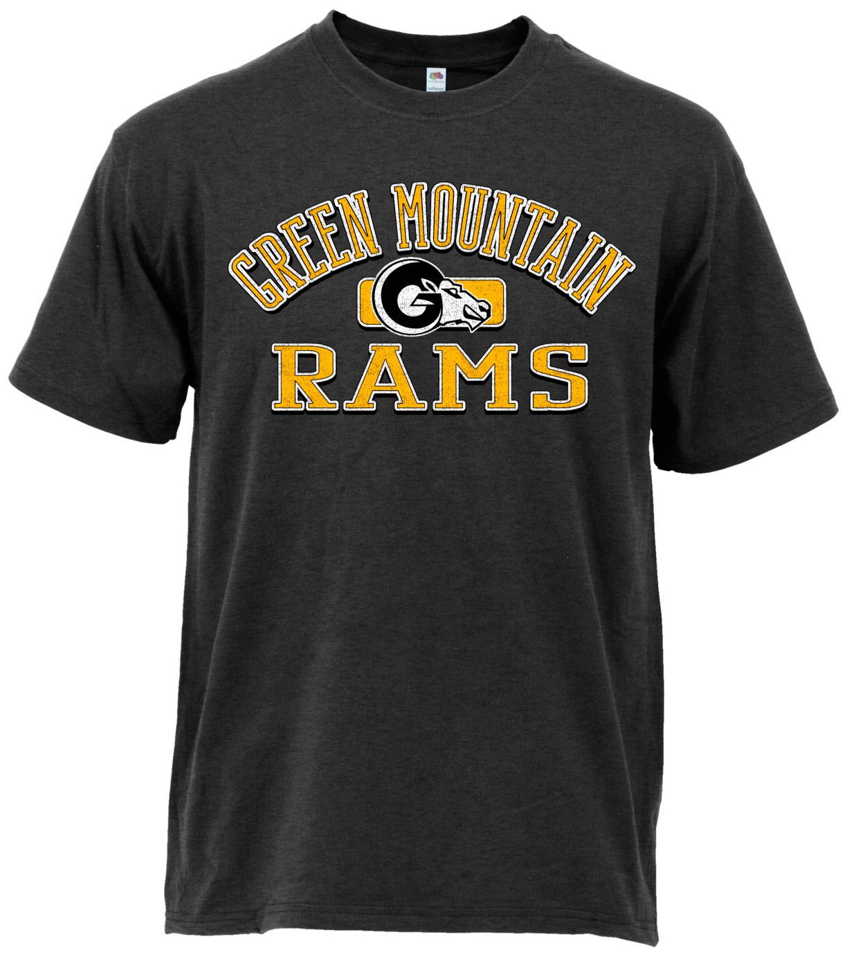 Ohiopyle Prints Adult Green Mountain High School Heather Black Plate Ultimate T-Shirt