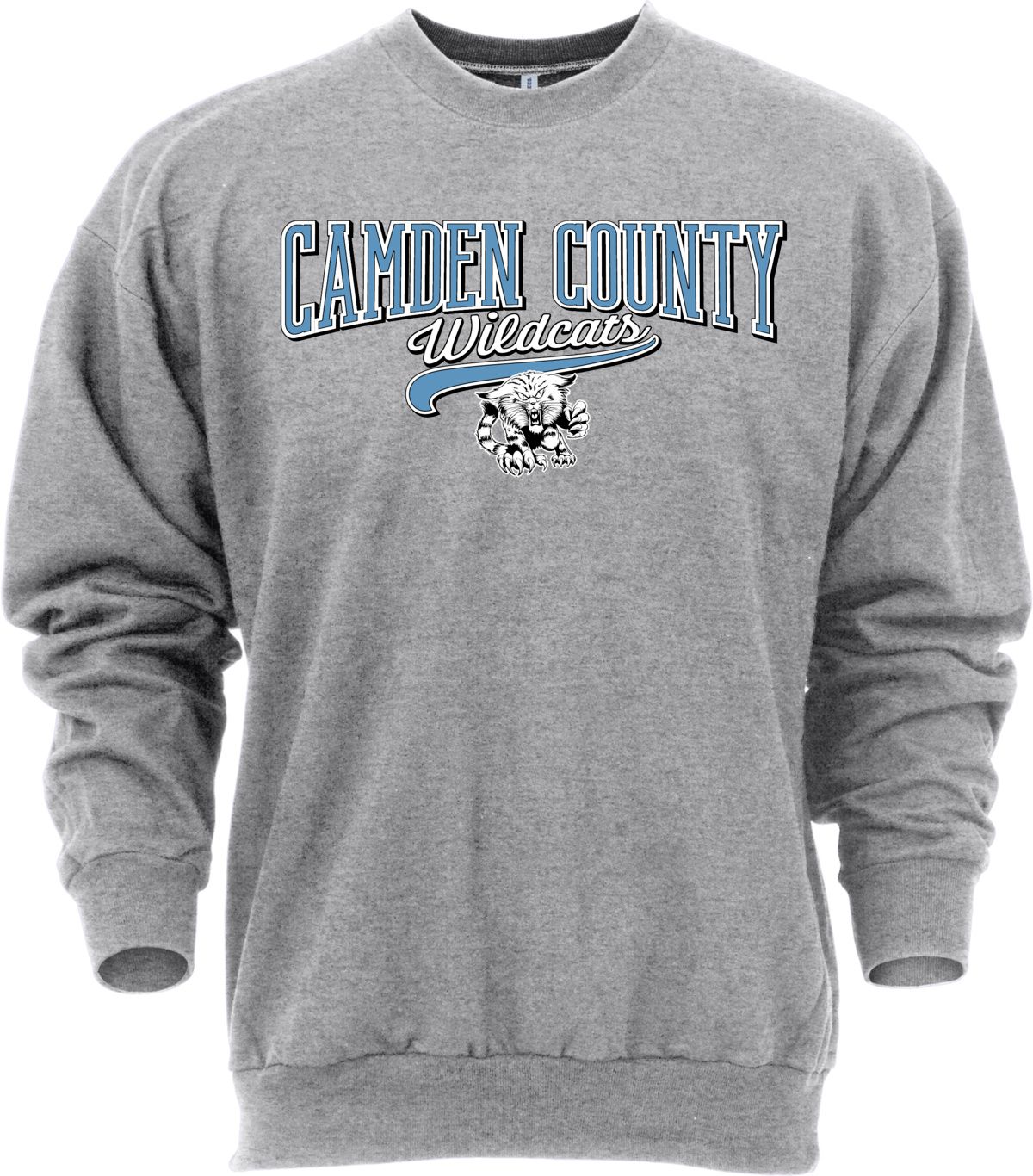 Ohiopyle Prints Adult Camden County High School Grey Catch Crewneck Sweatshirt