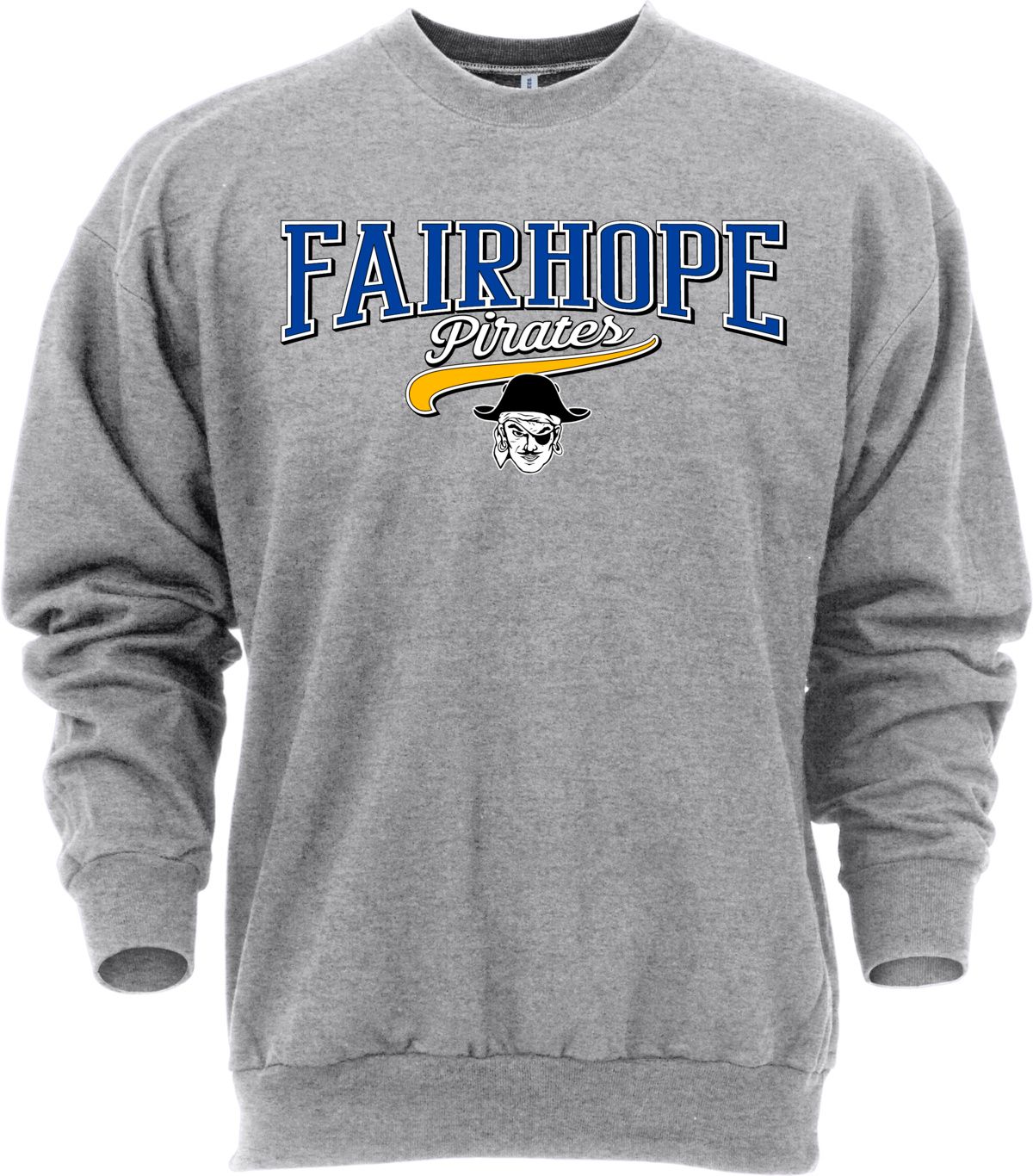 Ohiopyle Prints Adult Fairhope High School Grey Catch Crewneck Sweatshirt