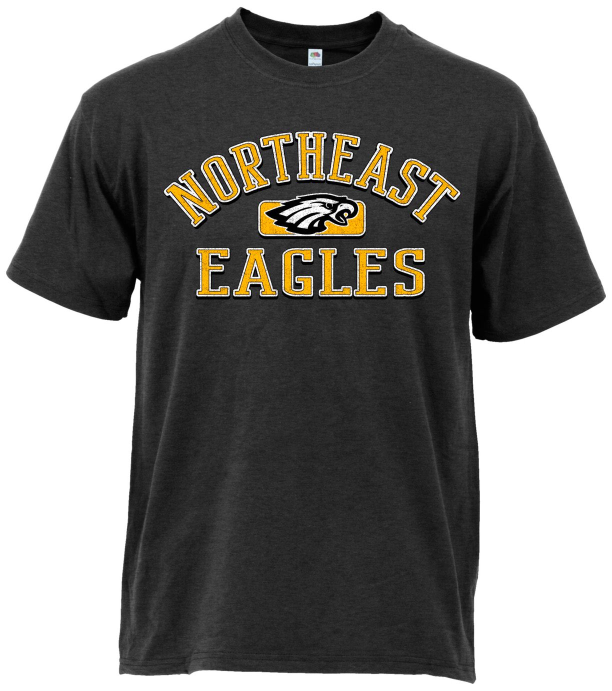 Ohiopyle Prints Adult Northeast High School Heather Black Plate Ultimate T-Shirt