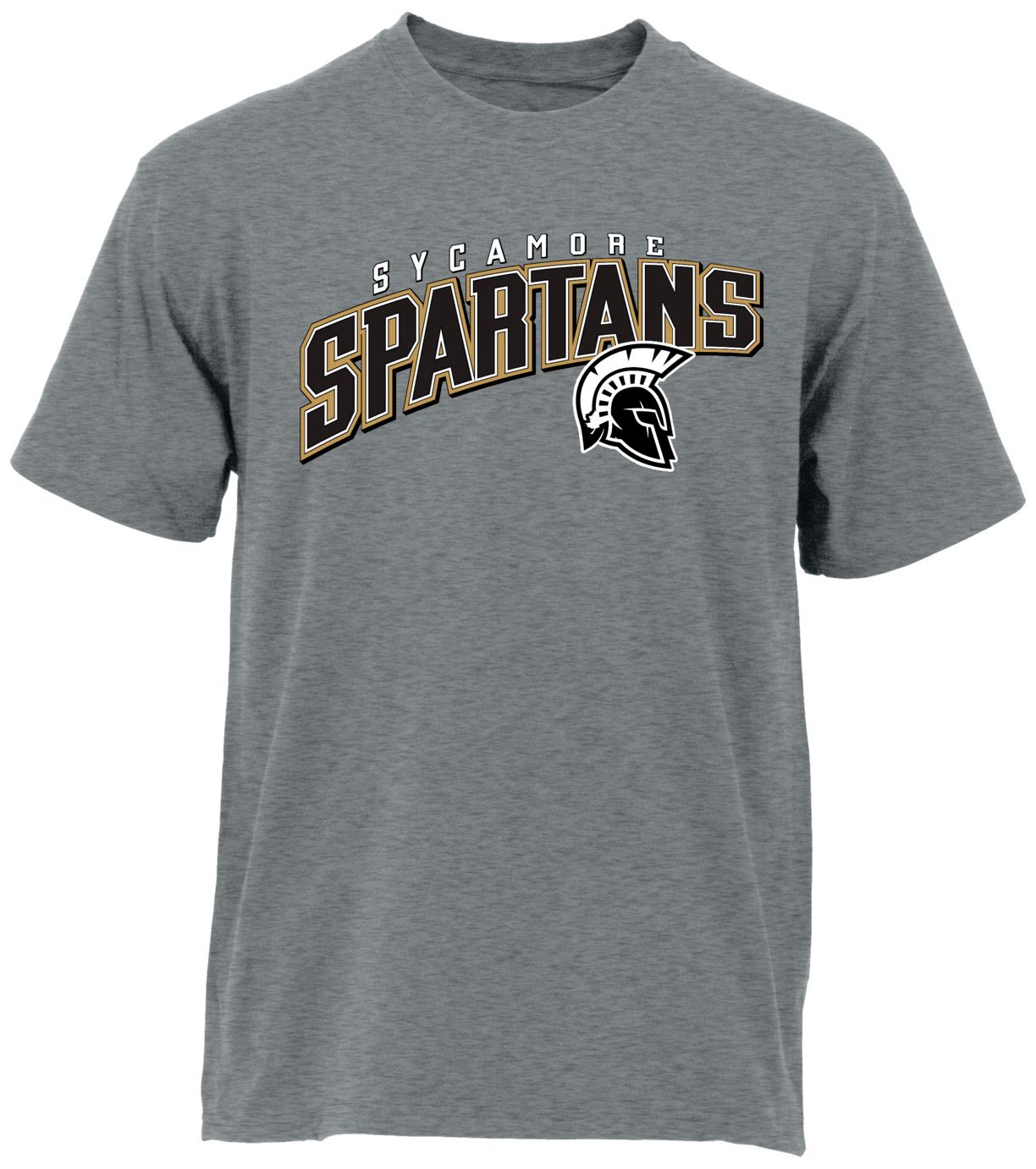 Ohiopyle Prints Adult Sycamore High School Grey Flyball Ultimate T-Shirt