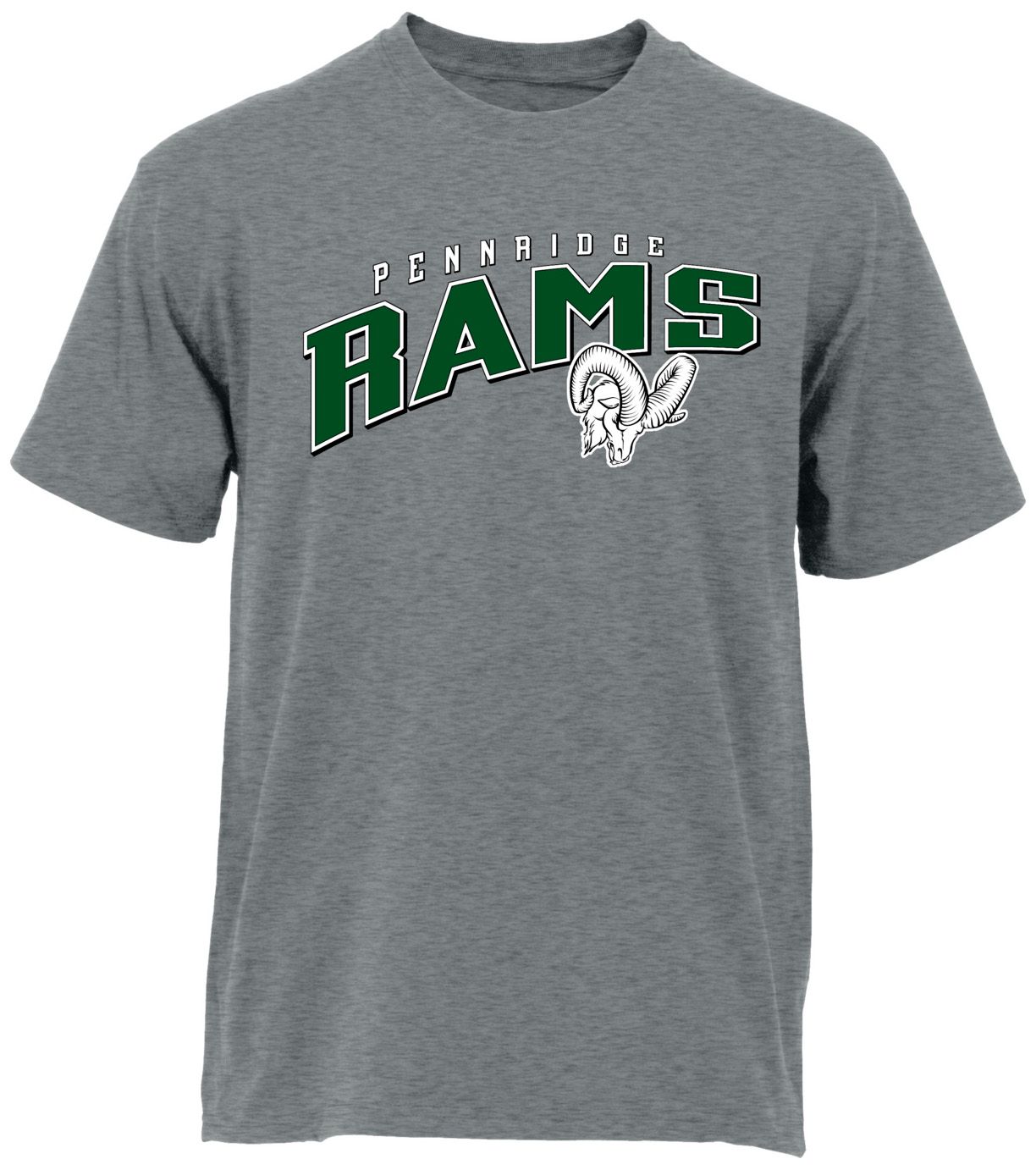 Ohiopyle Prints Adult Pennridge High School Grey Flyball Ultimate T-Shirt
