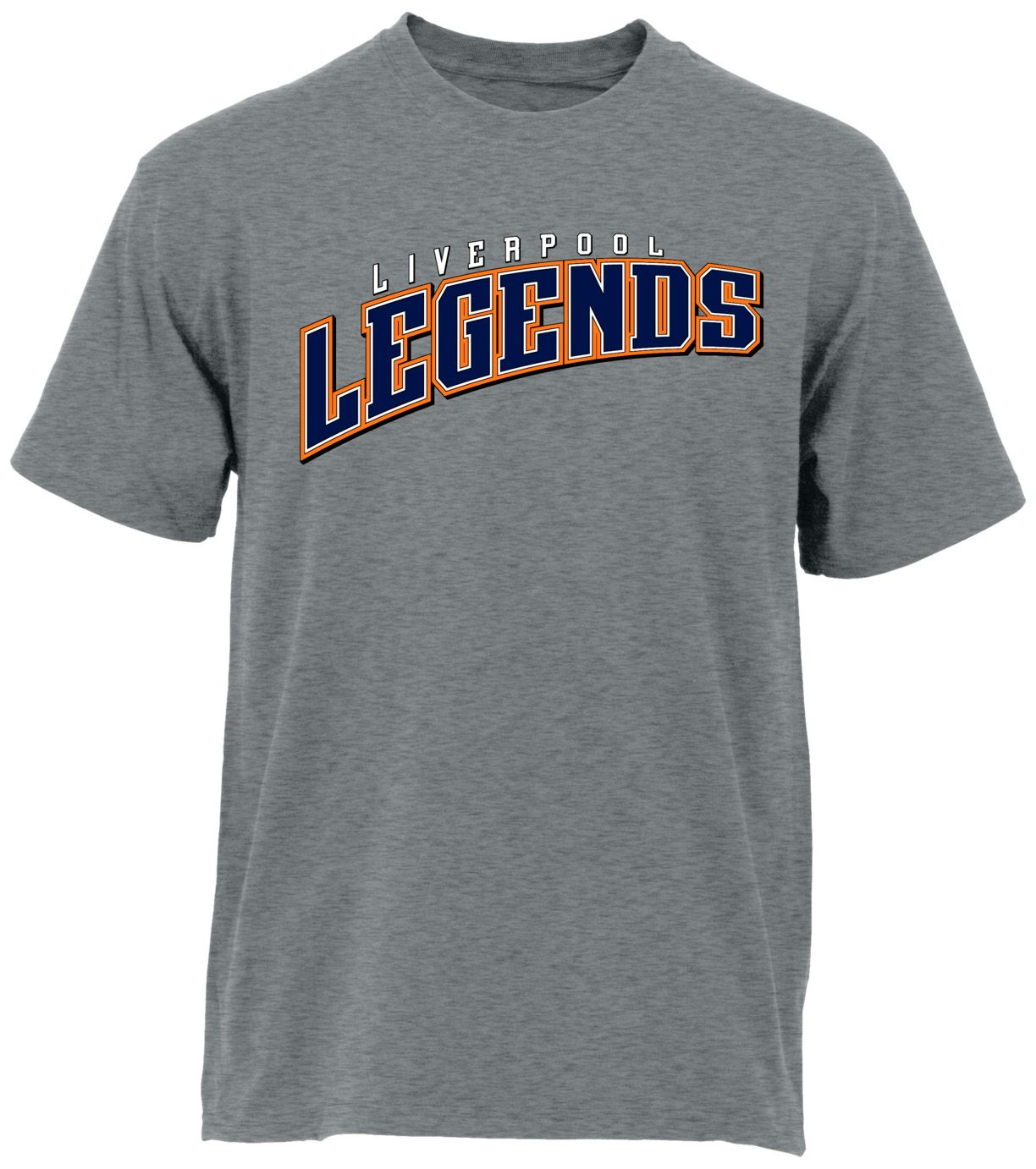 Ohiopyle Prints Adult Liverpool High School Grey Flyball Ultimate T-Shirt