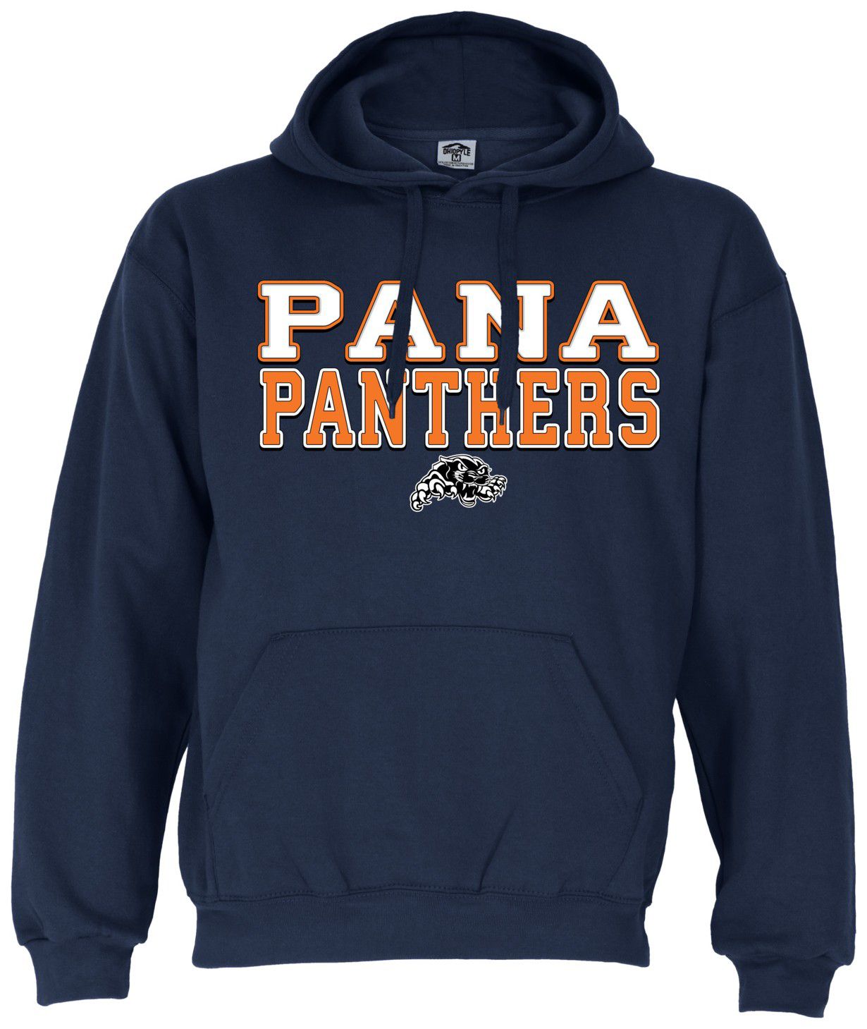 Ohiopyle Prints Adult Pana High School Navy Field Hooded Sweatshirt