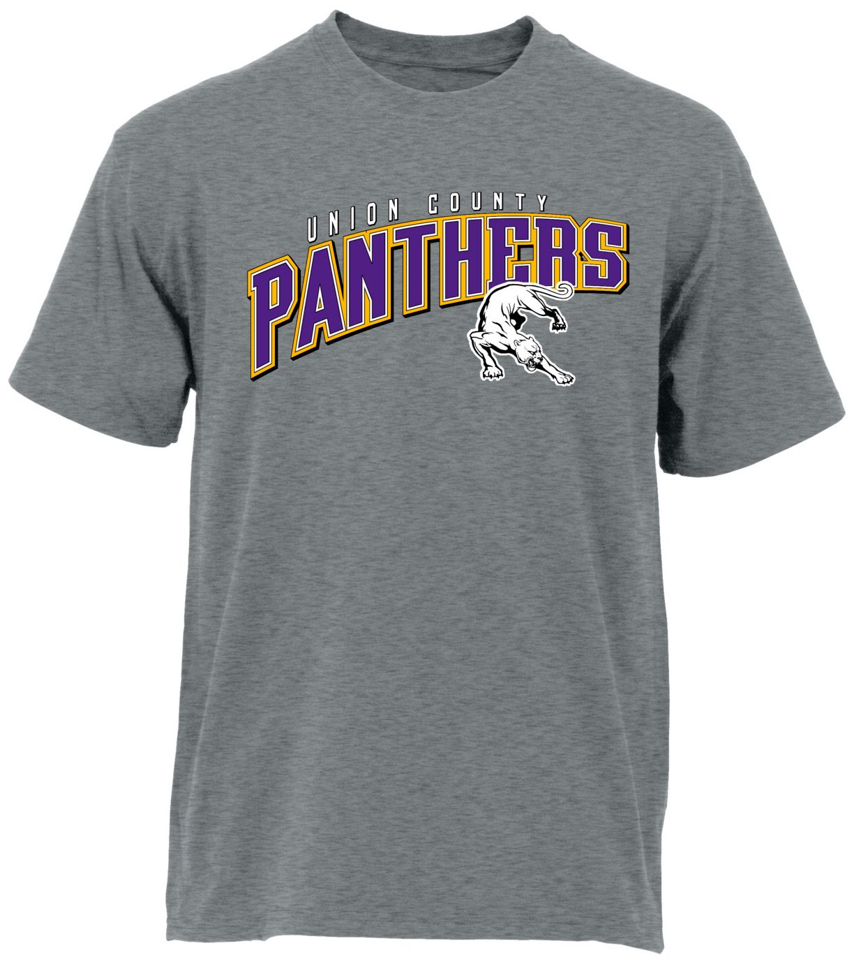 Ohiopyle Prints Adult Union County High School Grey Flyball Ultimate T-Shirt