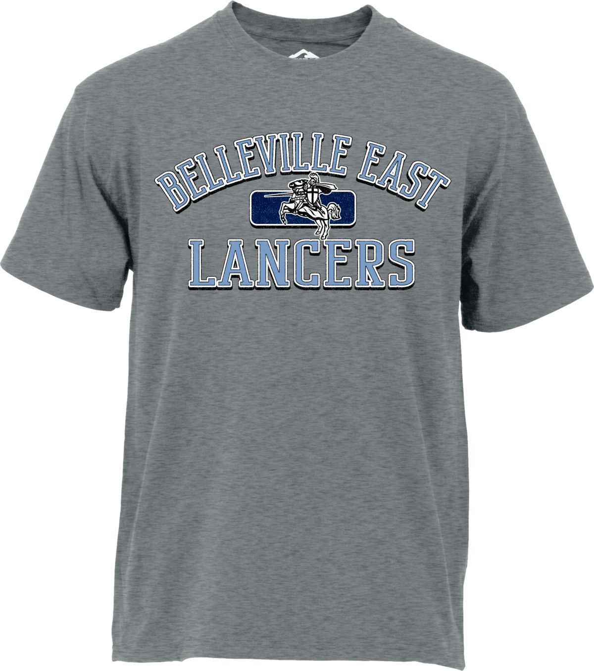 Ohiopyle Prints Men's Belleville East High School Gray Cotton T-Shirt