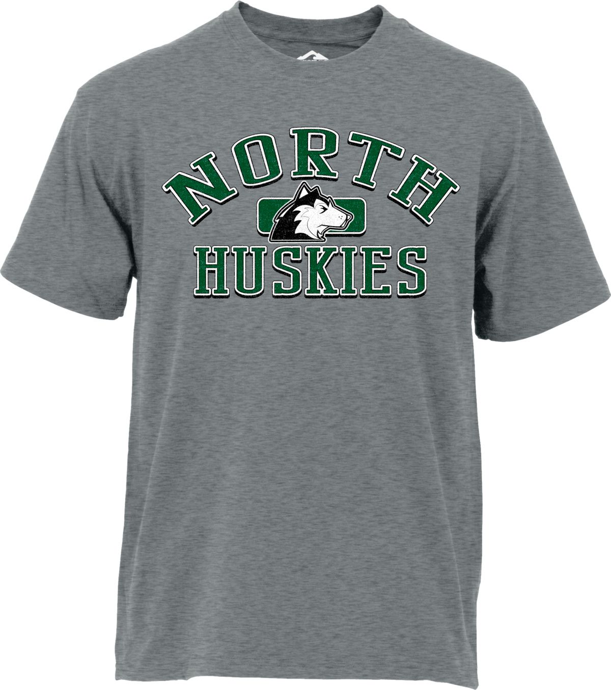 Ohiopyle Prints Men's North High School Gray Cotton T-Shirt