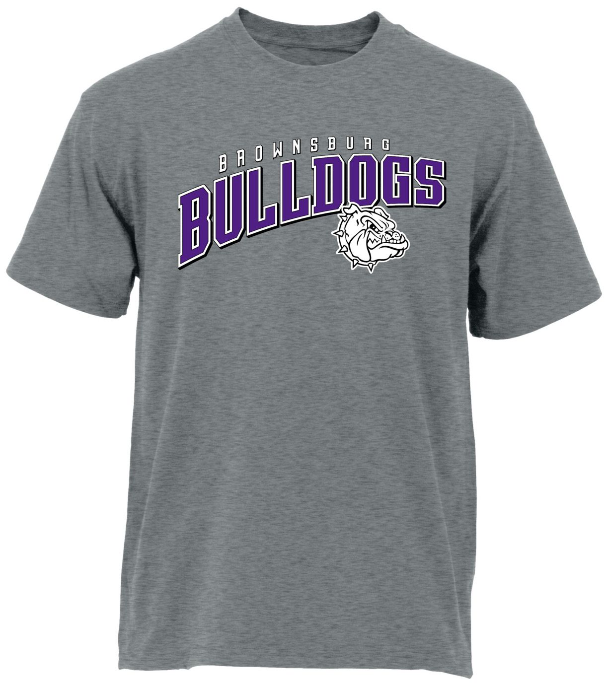 Ohiopyle Prints Adult Brownsburg High School Grey Flyball Ultimate T-Shirt