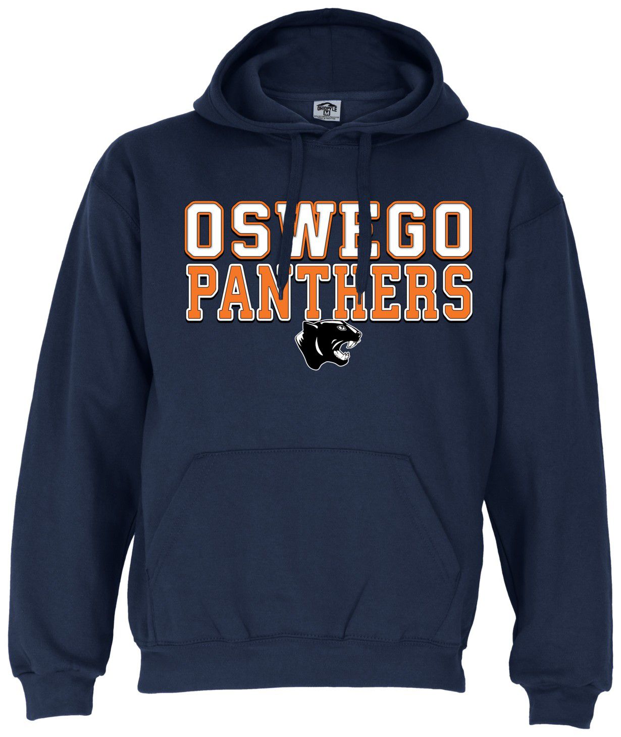 Ohiopyle Prints Adult Oswego High School Navy Field Hooded Sweatshirt