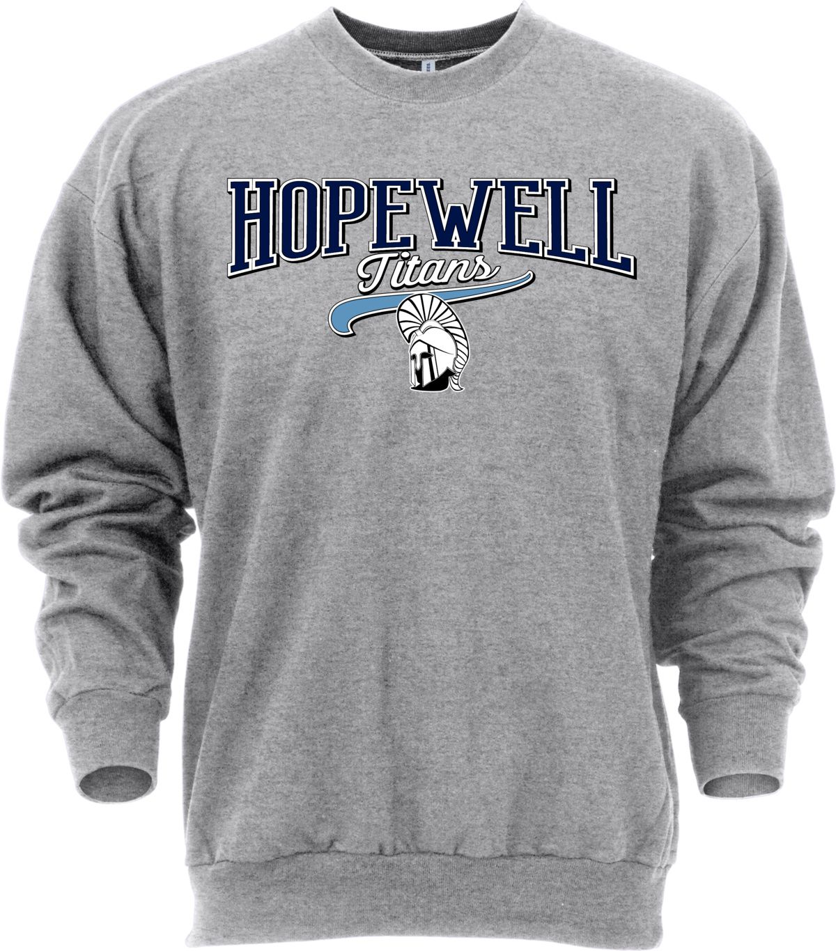 Ohiopyle Prints Adult Hopewell High School Grey Catch Crewneck Sweatshirt