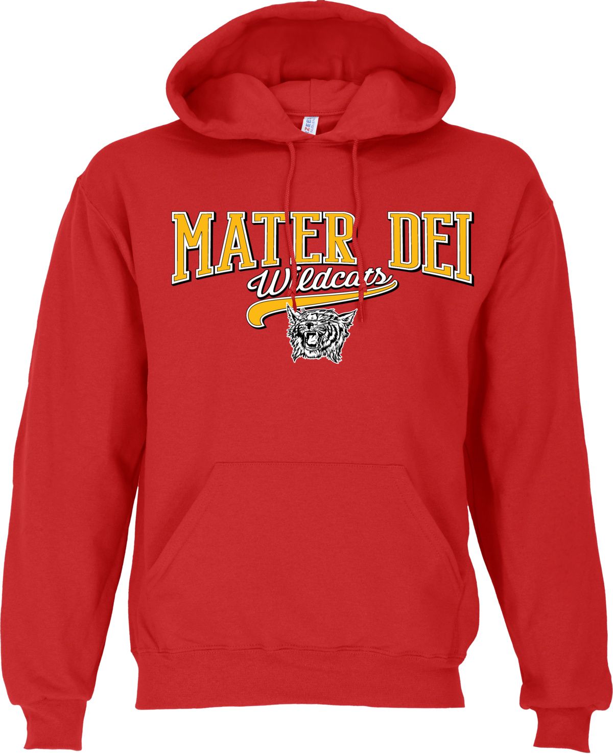 Ohiopyle Prints Men's Mater High School Red Hoodie