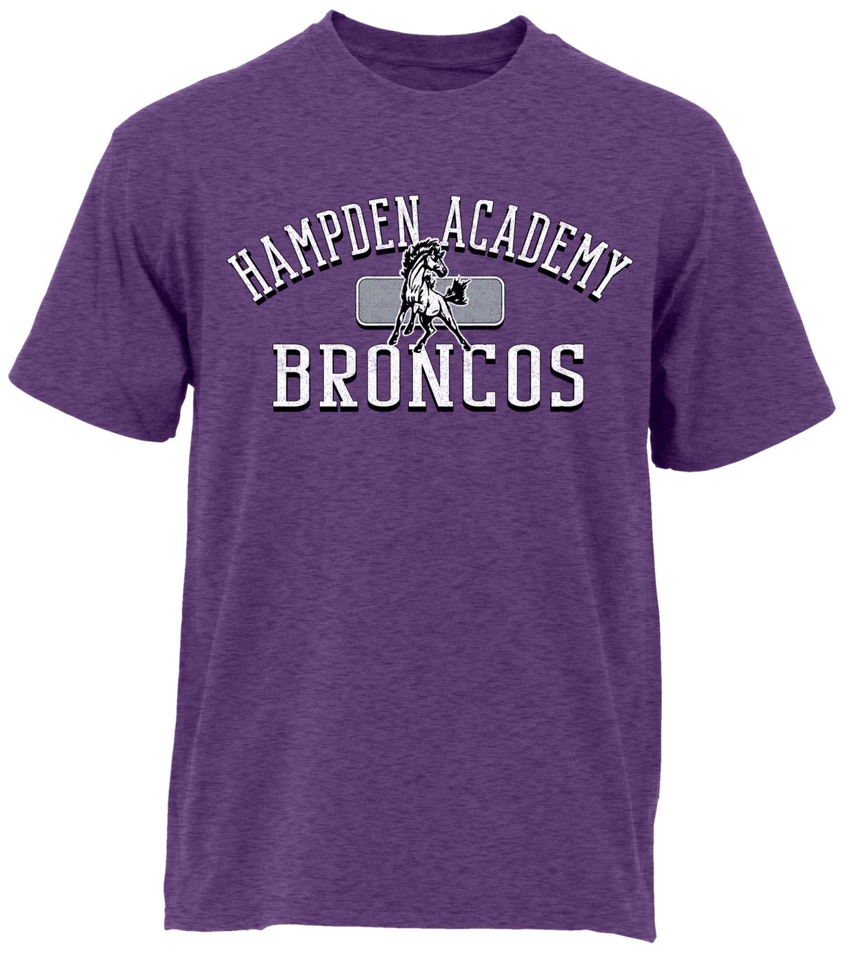 Ohiopyle Prints Adult Hampden Academy High School Heather Purple Plate Ultimate T-Shirt