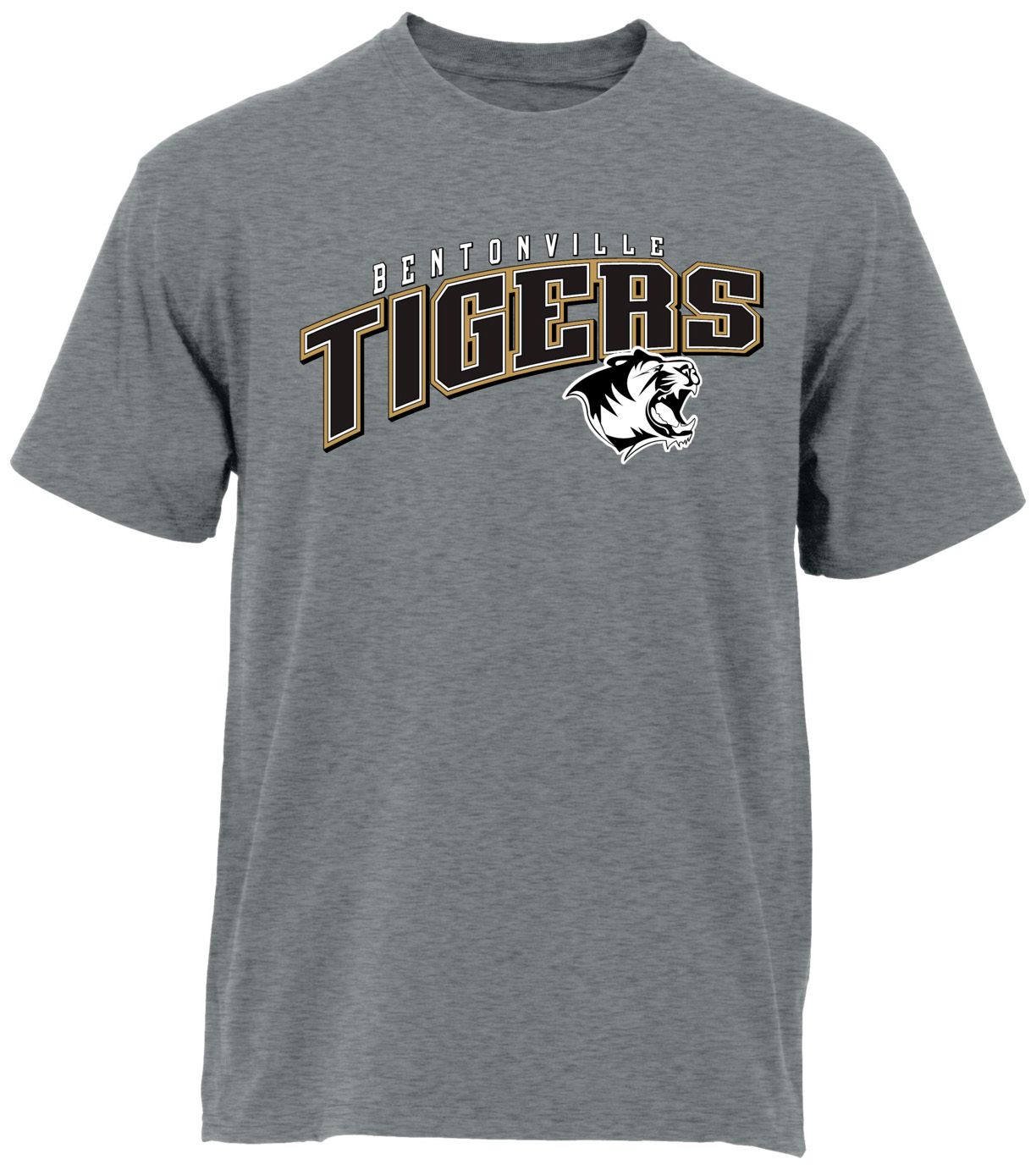 Ohiopyle Prints Adult Bentonville High School Grey Flyball Ultimate T-Shirt