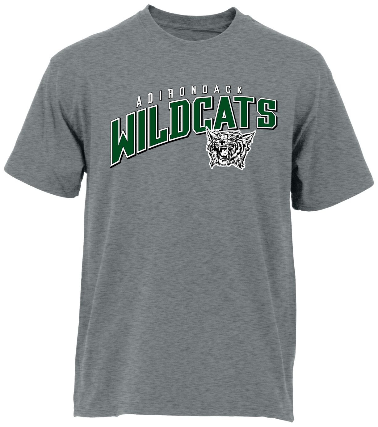 Ohiopyle Prints Adult Adirondack Central School Grey Flyball Ultimate T-Shirt