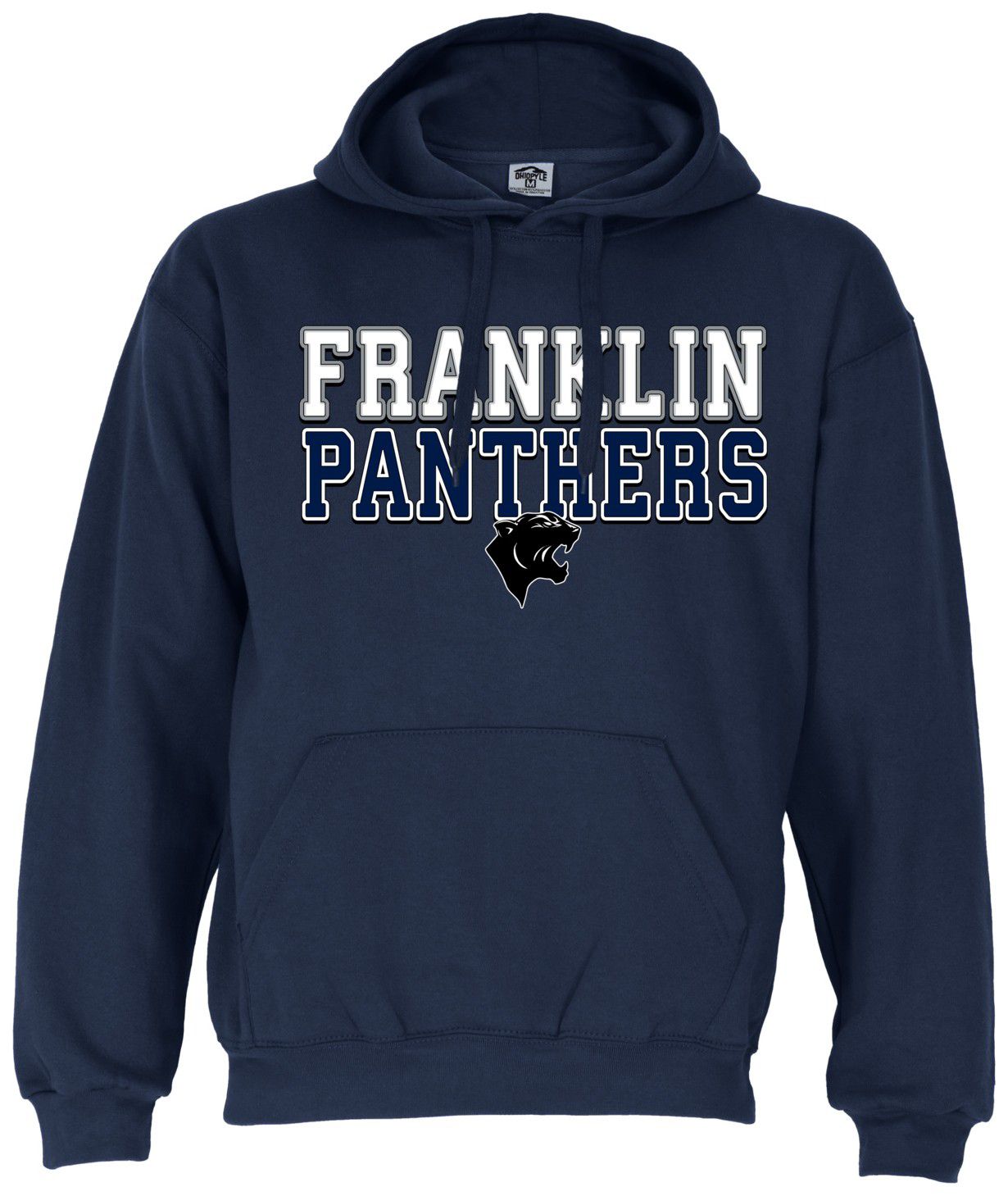 Ohiopyle Prints Adult Franklin High School Navy Field Hooded Sweatshirt