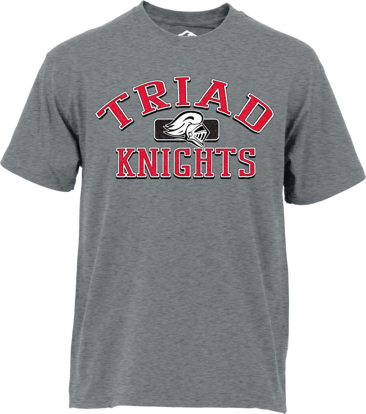 Ohiopyle Prints Men's Triad High School Gray Cotton T-Shirt