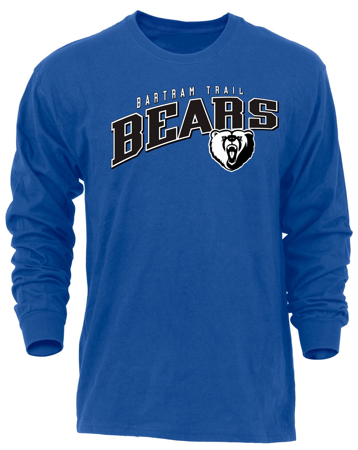 Ohiopyle Prints Adult Bartram Trail High School Royal Flyball Long Sleeve Shirt