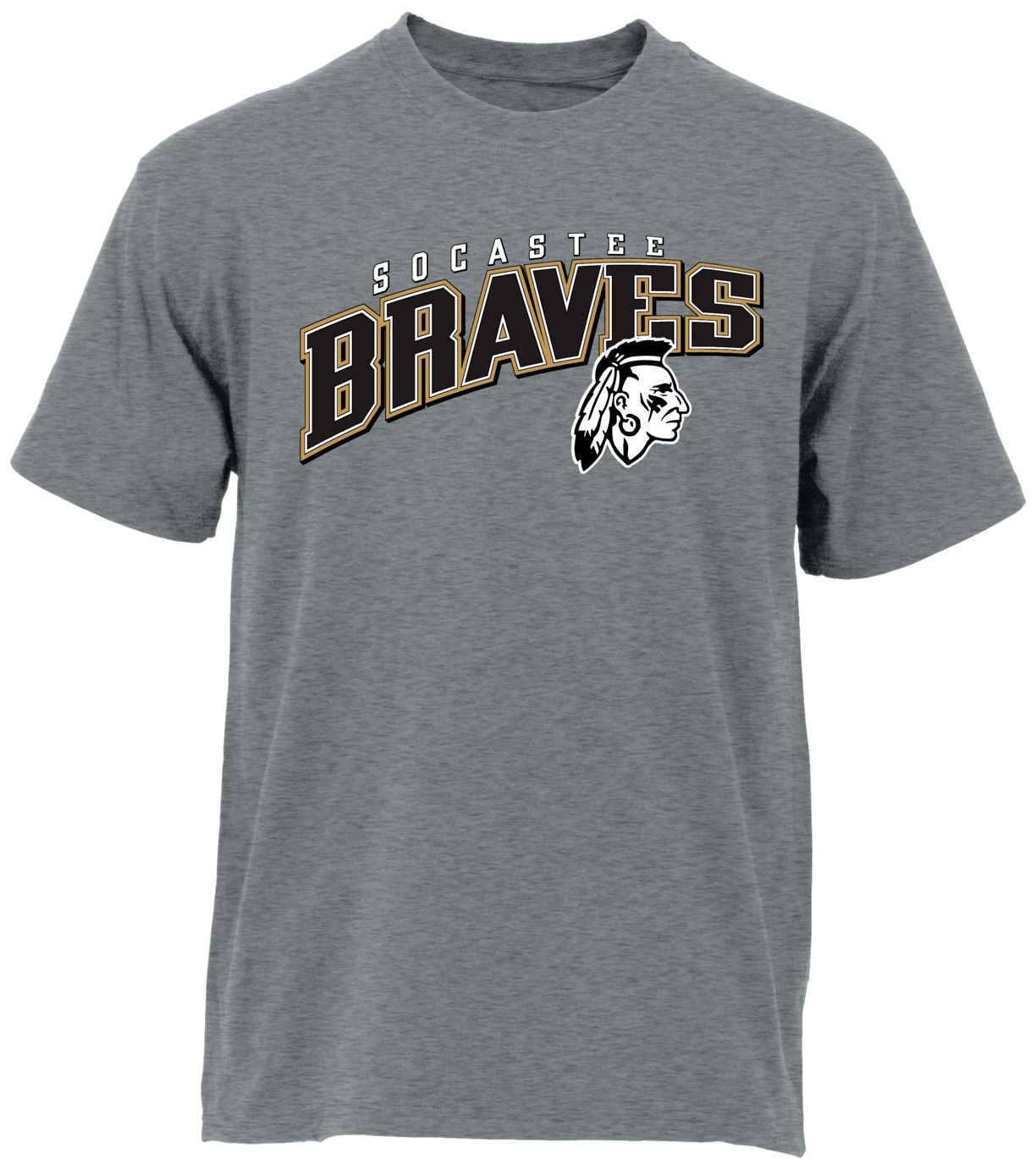 Ohiopyle Prints Adult Socastee High School Grey Flyball Ultimate T-Shirt