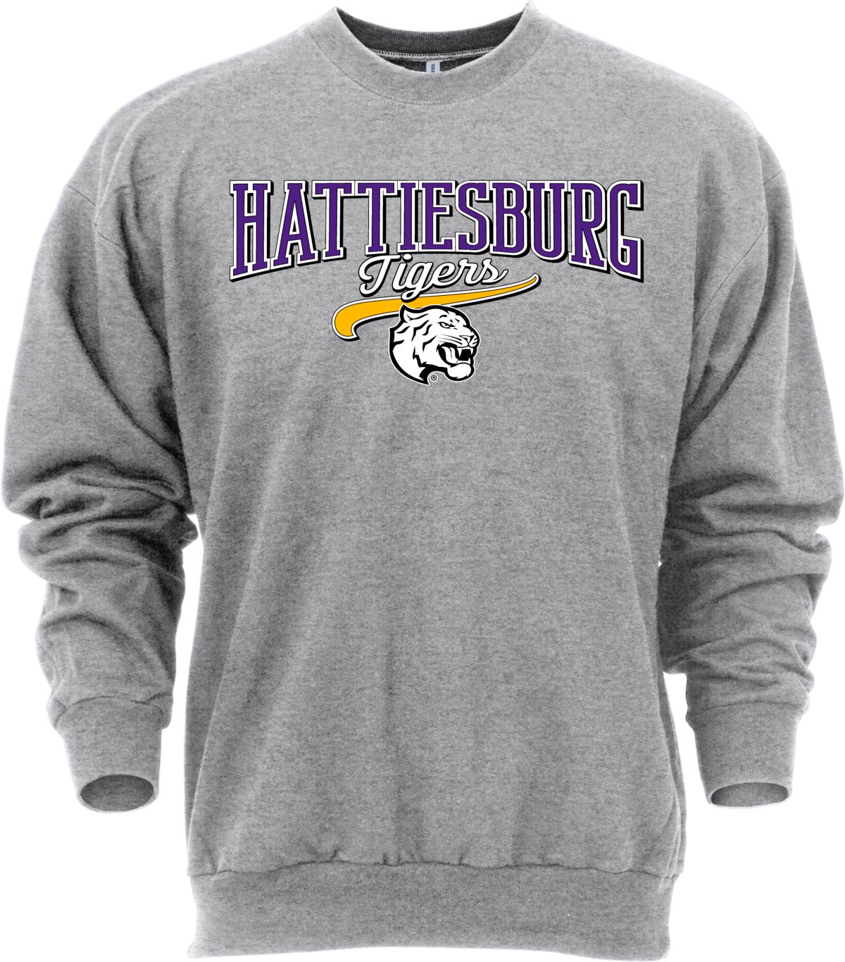 Ohiopyle Prints Adult Hattiesburg High School Grey Catch Crewneck Sweatshirt
