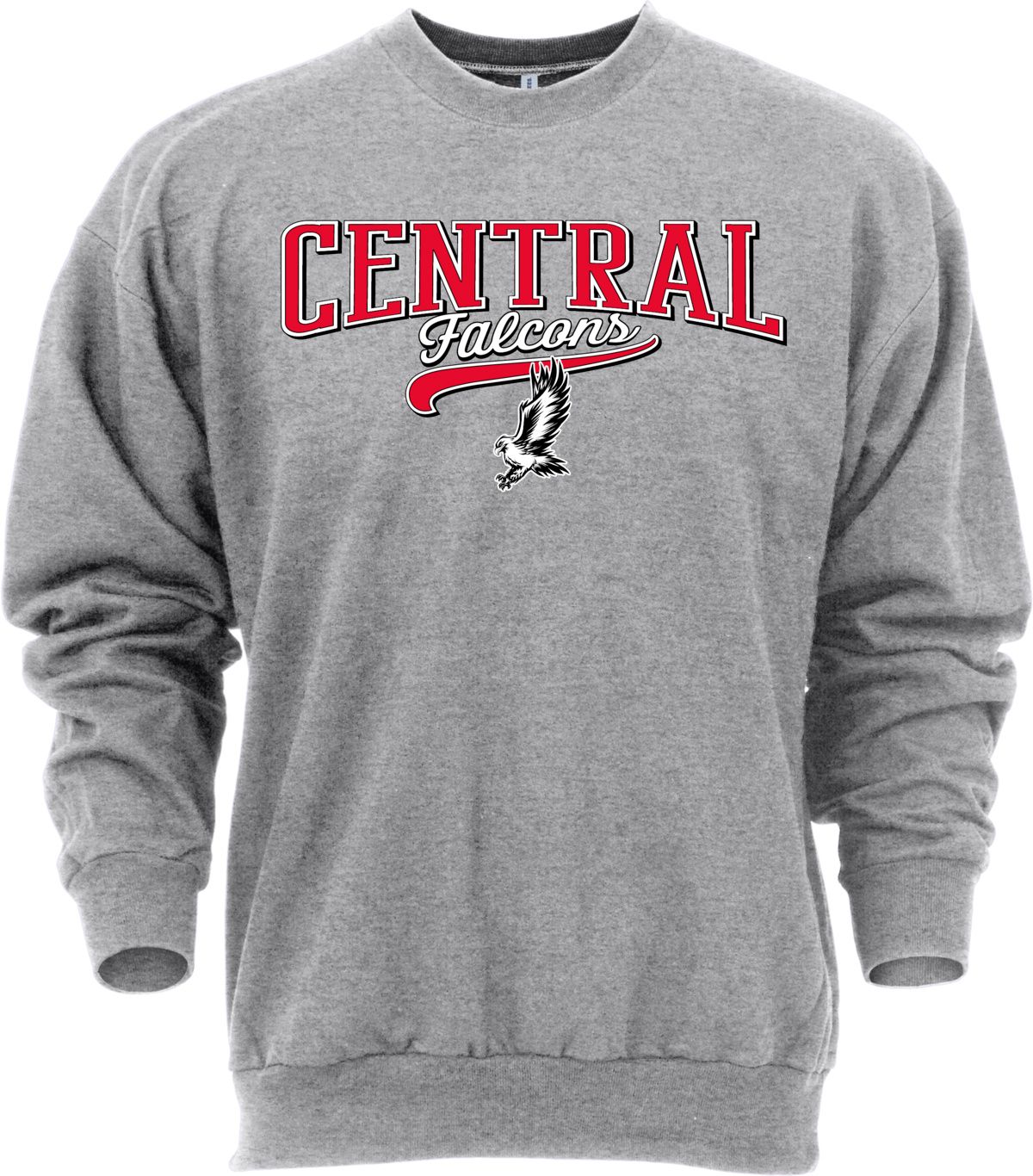 Ohiopyle Prints Adult Central High School Grey Catch Crewneck Sweatshirt