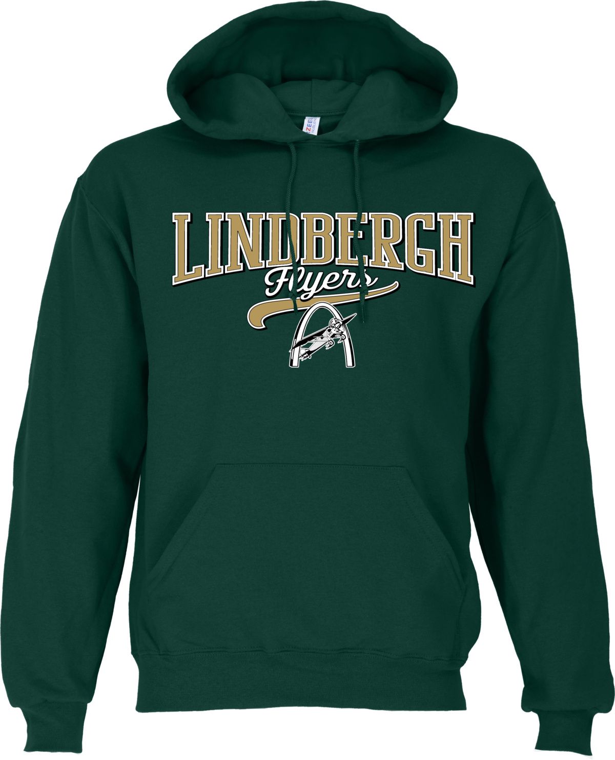 Ohiopyle Prints Men's Lindbergh High School Green Hoodie
