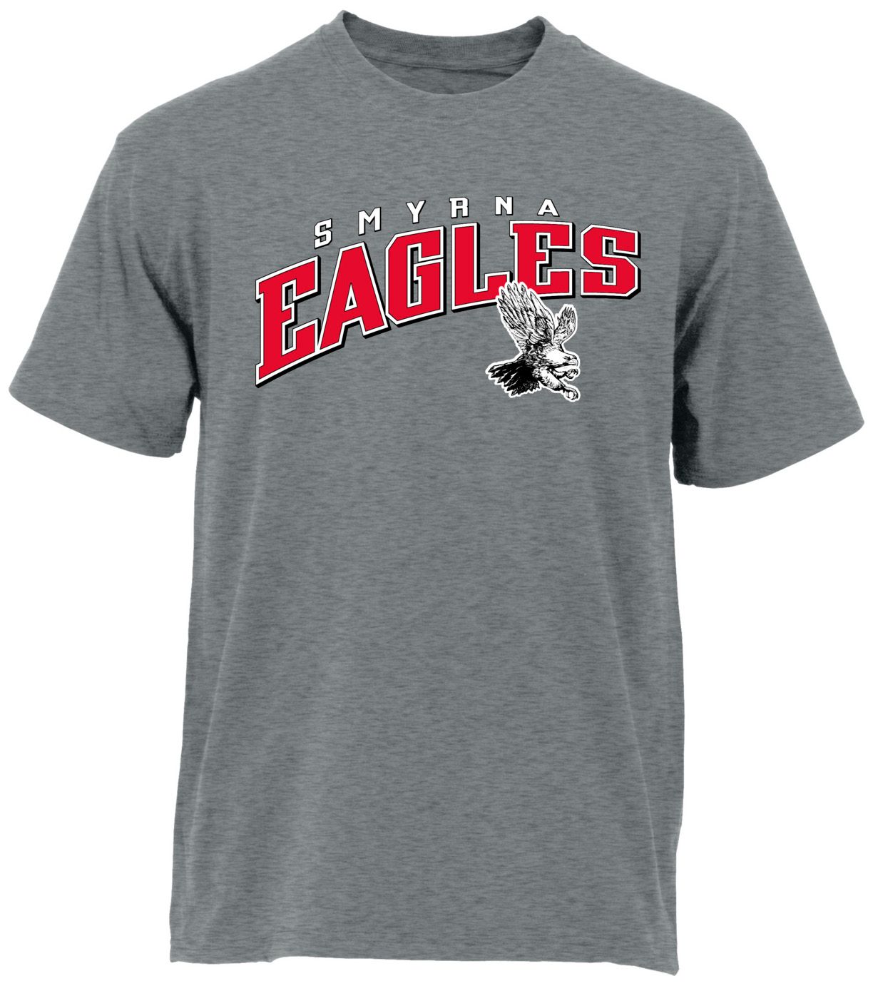 Ohiopyle Prints Adult Smyrna High School Grey Flyball Ultimate T-Shirt, Men's