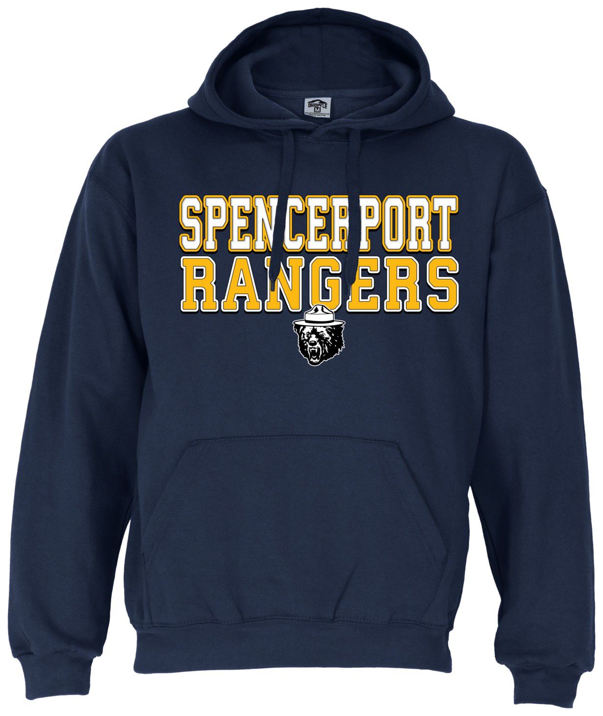 Ohiopyle Prints Adult Spencerport High School Navy Field Hooded Sweatshirt